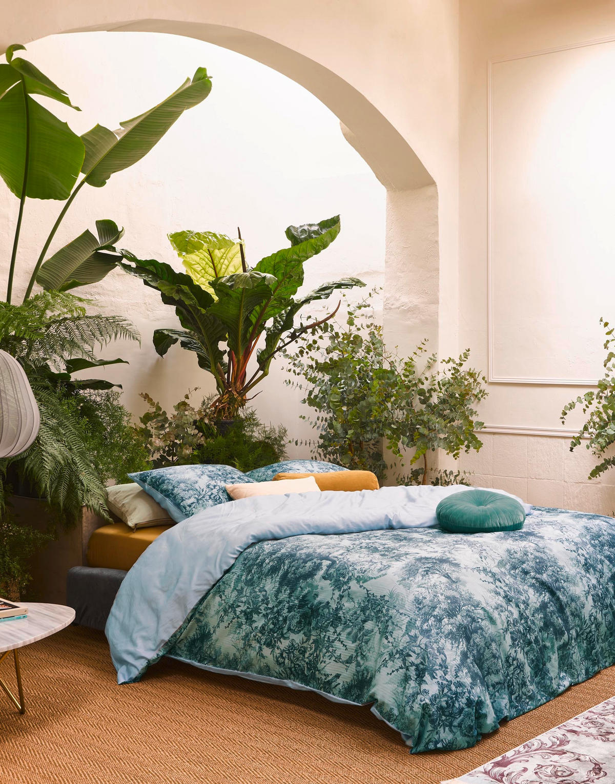 WENDEBETTWÄSCHE H/W 2021 Satin  - Blau, KONVENTIONELL (155/220cm) - Essenza