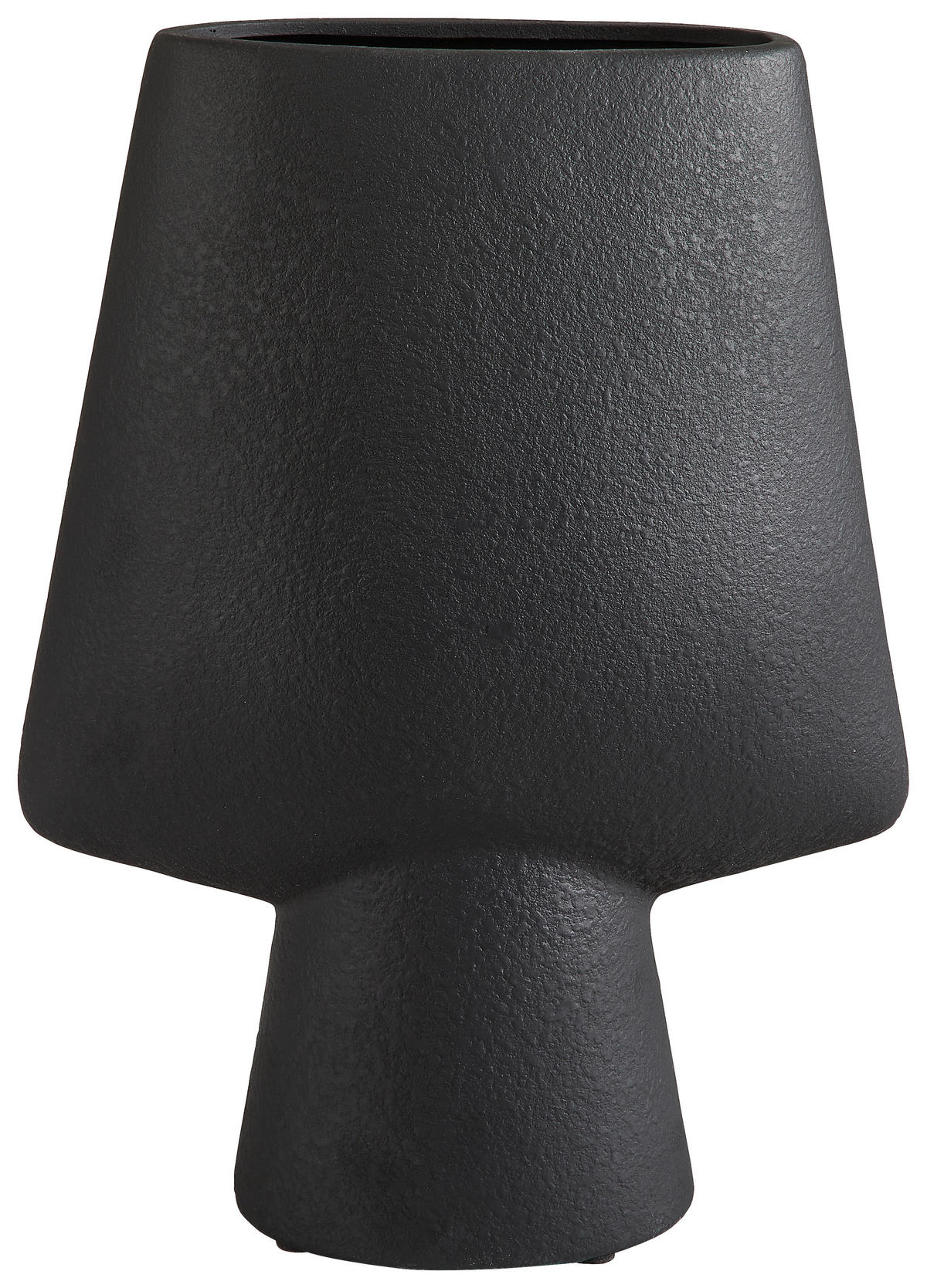VASE  - Schwarz, Basics, Keramik (30,5/15,5cm)