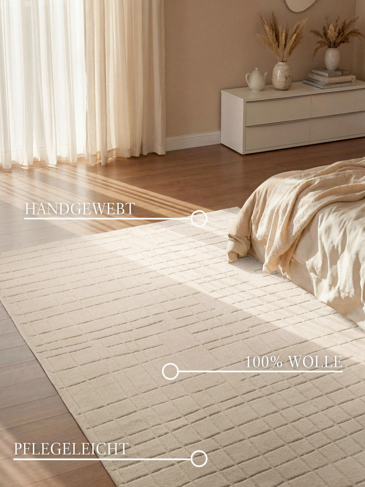 WOLLTEPPICH  Wohnzimmer 160/230 cm Kollektion 1890 Kenso Beige rechteckig  - Beige, Basics, Textil (160/230cm) - Villeroy & Boch