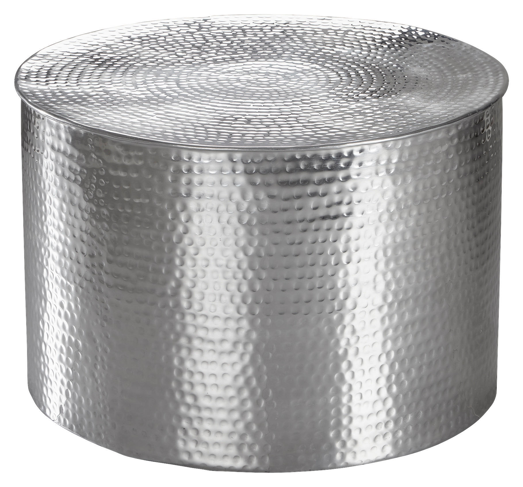 COUCHTISCH in Metall 61/61/40,5 cm  - Silberfarben, LIFESTYLE, Metall (61/61/40,5cm) - MID.YOU