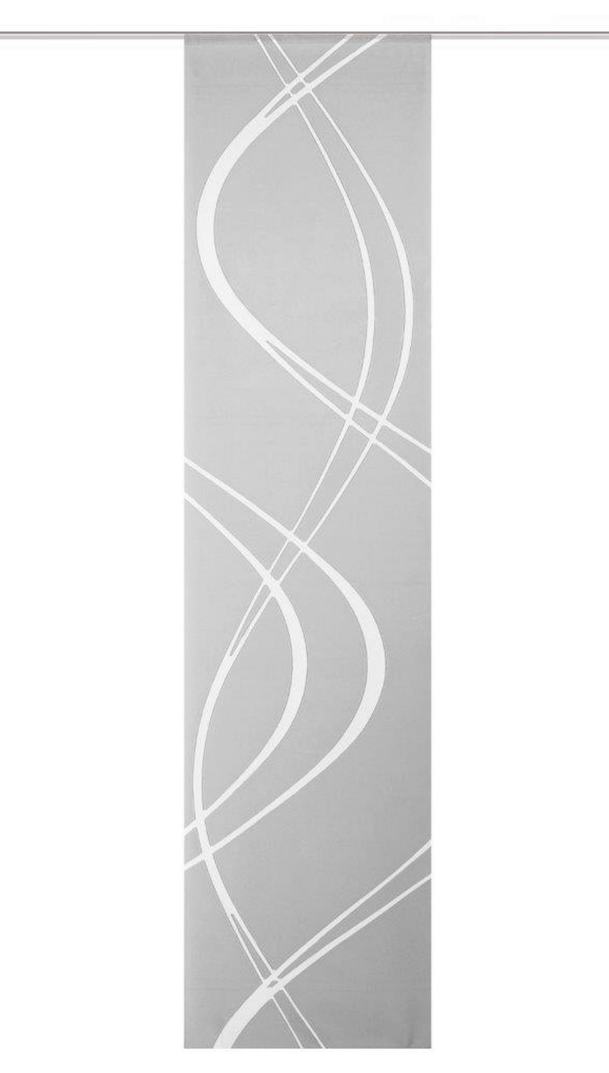 FLÄCHENVORHANG   halbtransparent   60/245 cm  - Grau, Design, Textil (60/245cm)