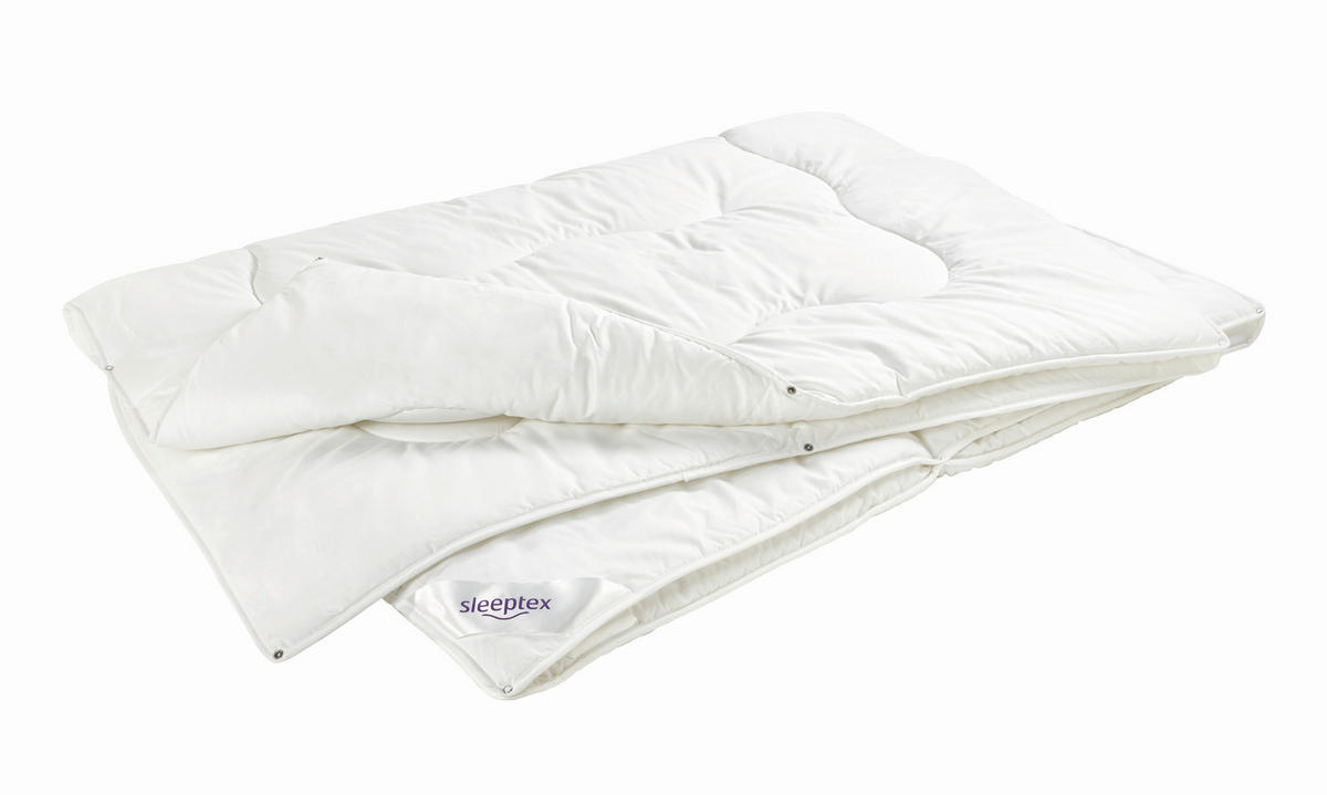 VIERJAHRESZEITENDECKE 160/210 cm Kathi  - Weiss, Basics, Kunststoff/Textil (160/210cm) - Sleeptex