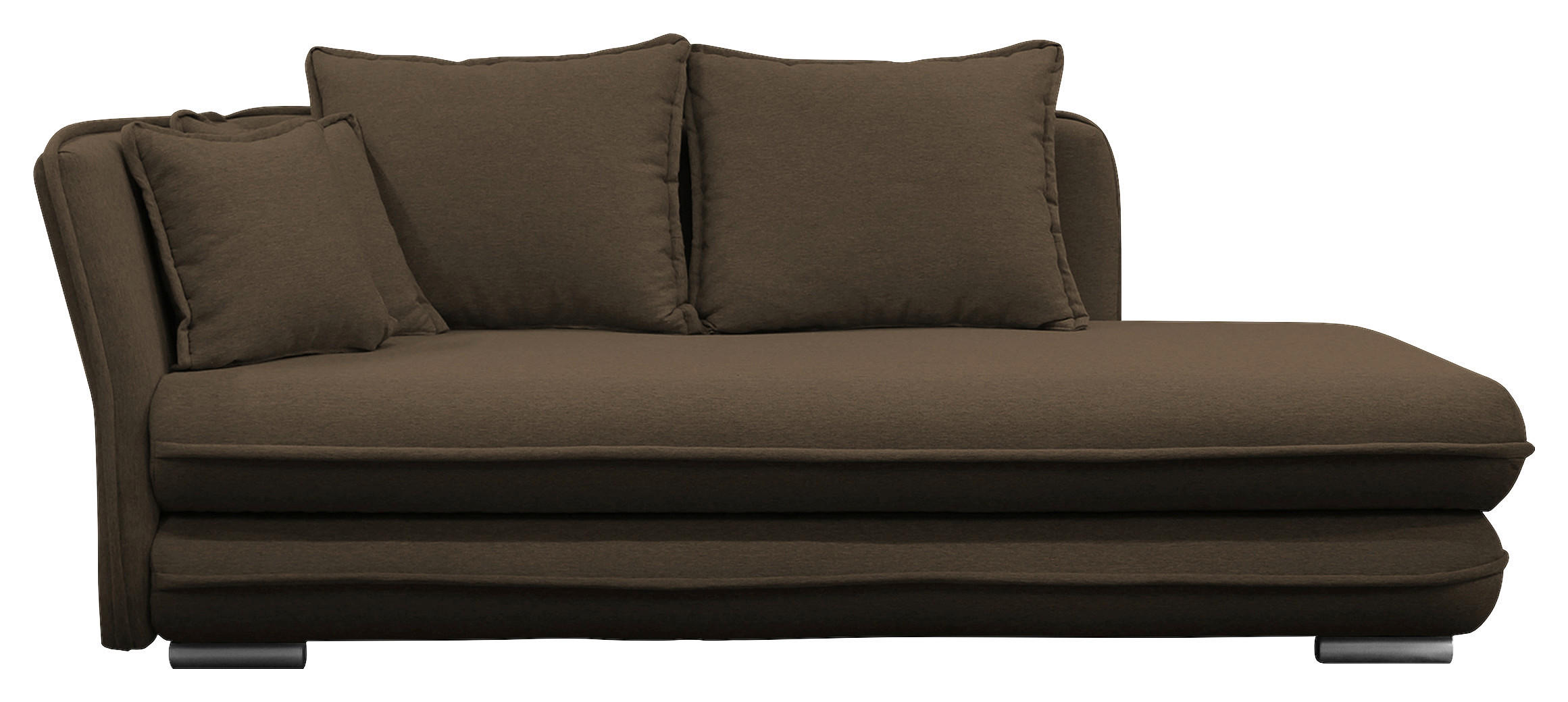 LIEGE Flachgewebe Braun  - Silberfarben/Braun, Design, Kunststoff/Textil (107/84/99/224cm) - MID.YOU
