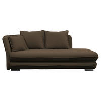 LIEGE in Flachgewebe Braun  - Silberfarben/Braun, Design, Kunststoff/Textil (107/84/99/224cm) - MID.YOU