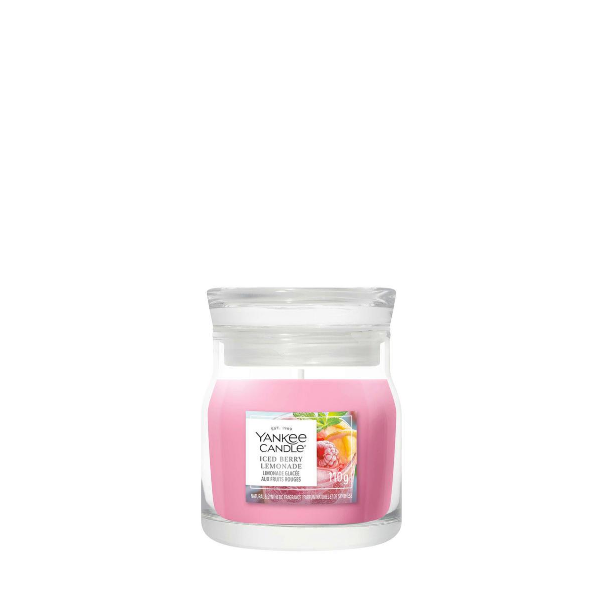 MIRISNA SVEĆA  magenta  - magenta, Osnovno, staklo (6/9/6cm) - Yankee Candle