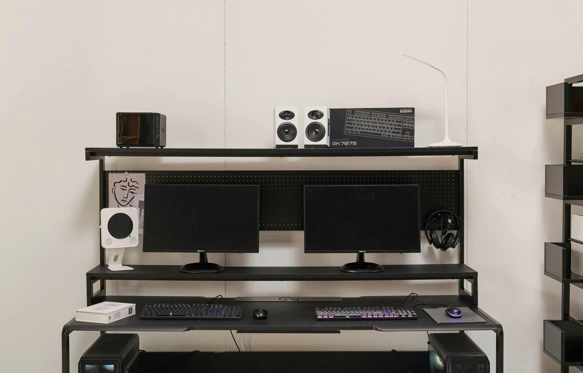 SKRIVBORD 180/70/148 cm  i svart  - svart, Design, metall/trämaterial (180/70/148cm) - Livetastic