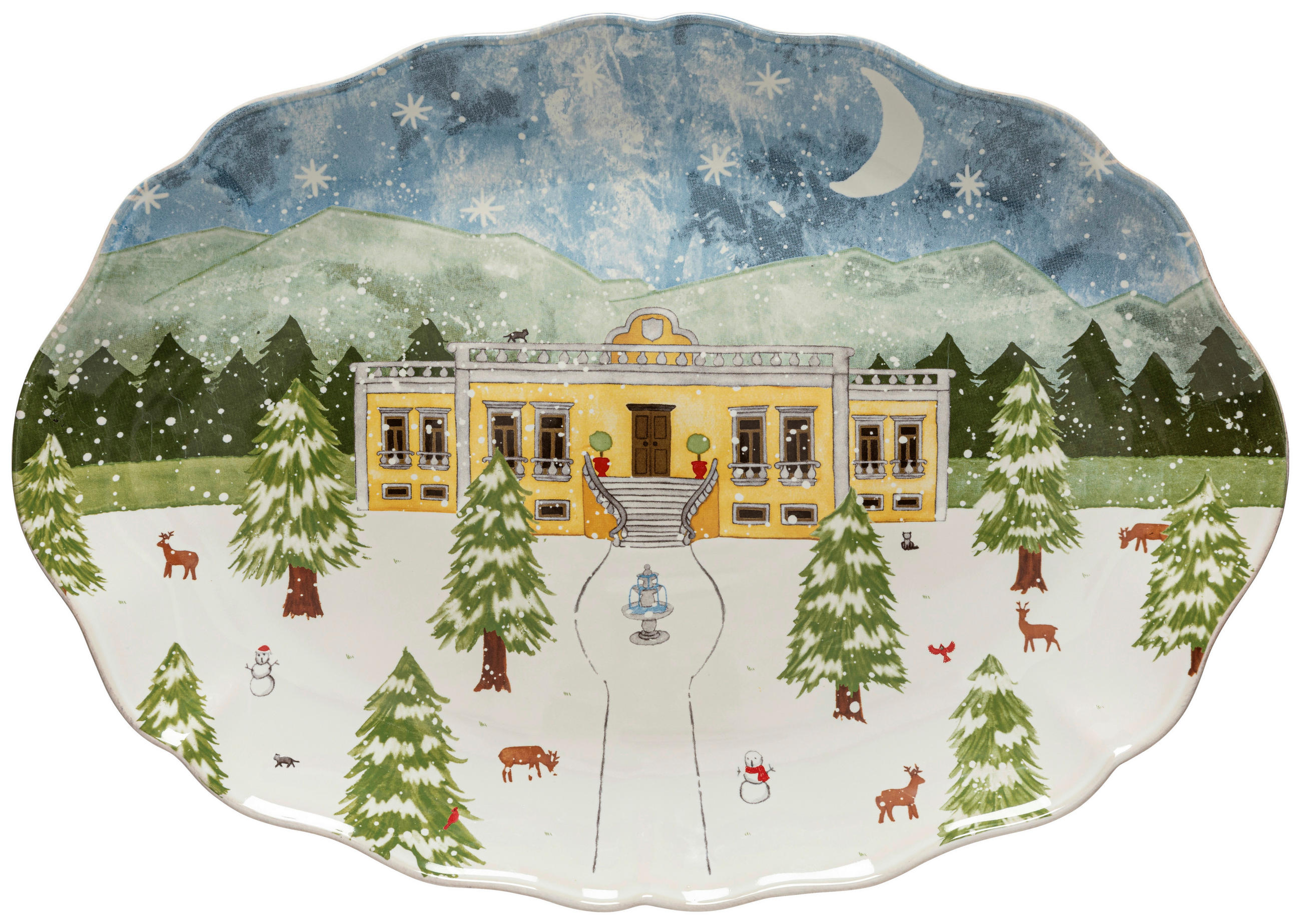 SERVIERPLATTE THE NUTCRACKER  - Multicolor, Basics, Keramik (50cm) - Costa Nova