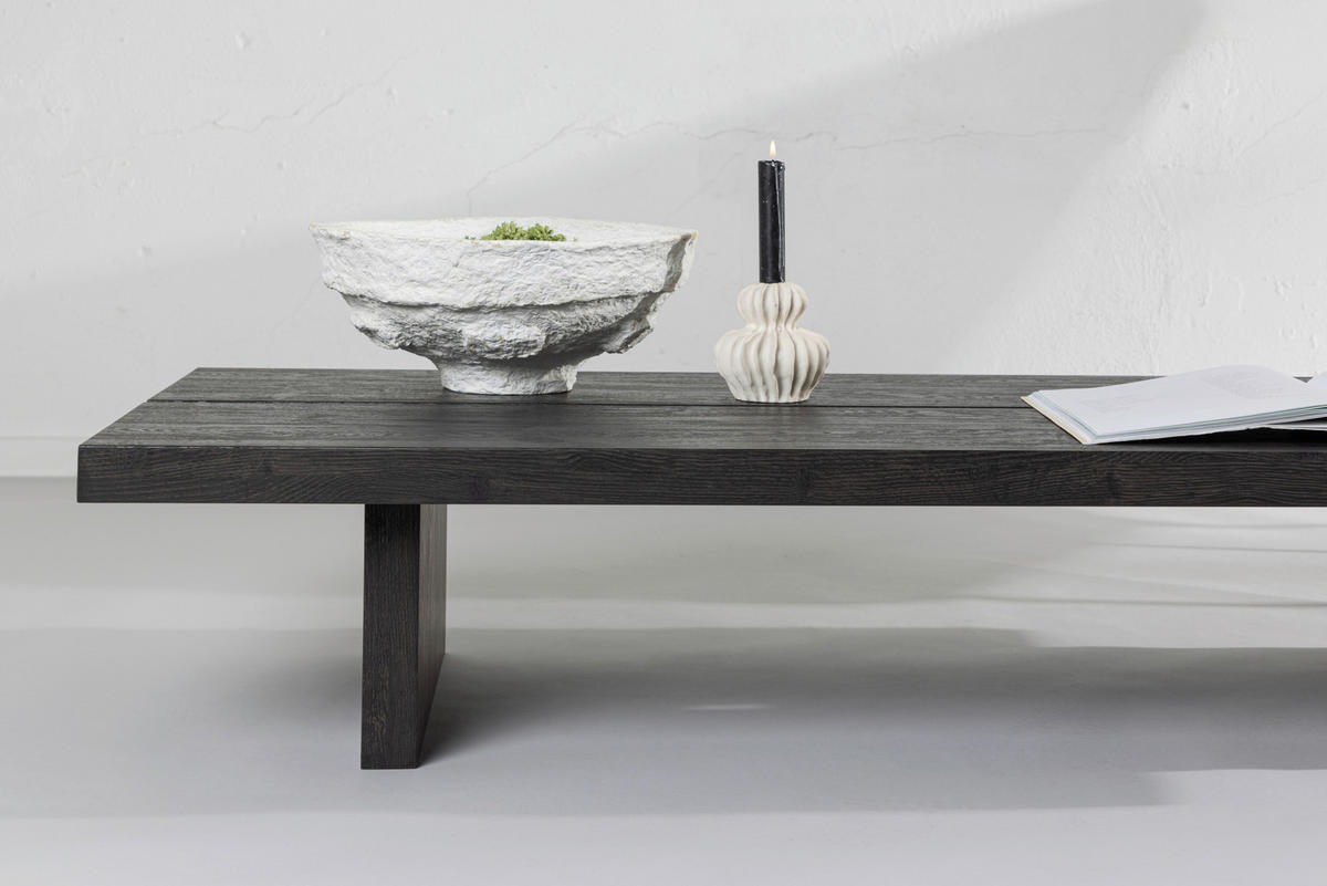 SOFFBORD i trä 140/60/25 cm  - svart, Design, trä (140/60/25cm) - Livetastic