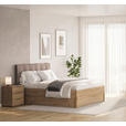 BETT 120/200 cm  in Eiche Artisan  - Taupe/Eiche Artisan, KONVENTIONELL, Holzwerkstoff/Textil (120/200cm) - Carryhome