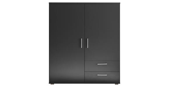 HIGHBOARD , 120/140/38 cm, 2 Schublade(n)  - Alufarben/Graphitfarben, KONVENTIONELL, Holzwerkstoff/Kunststoff (120/140/38cm) - Carryhome