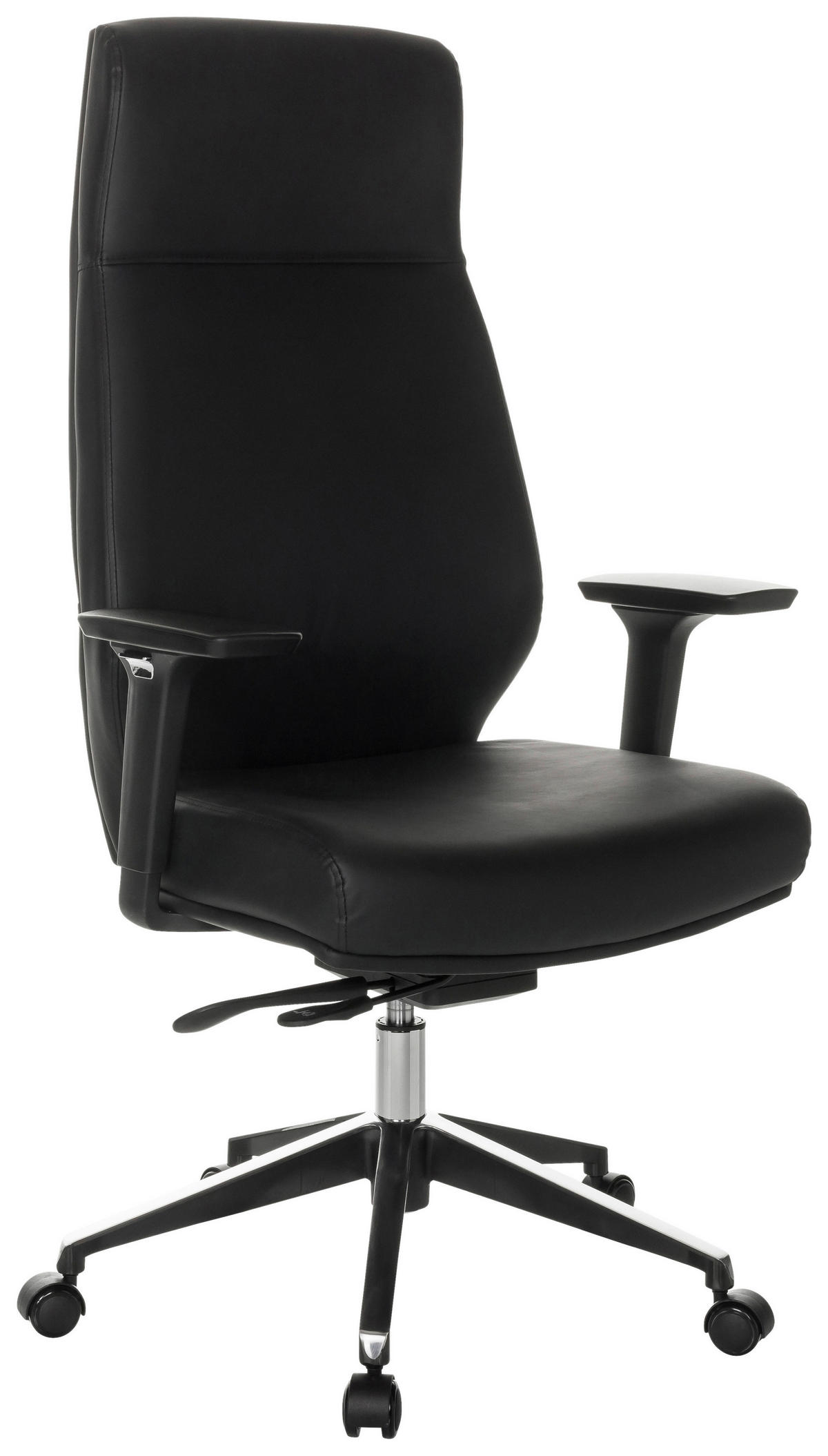 KANCELÁŘSKÉ KŘESLO, černá - černá, Basics, kov/plast (68/123-130/68cm) - MID.YOU