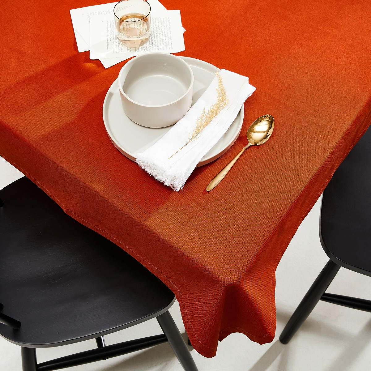 TISCHDECKE Panama 100/100 cm  - Braun, Basics, Textil (100/100cm) - Bio:Vio