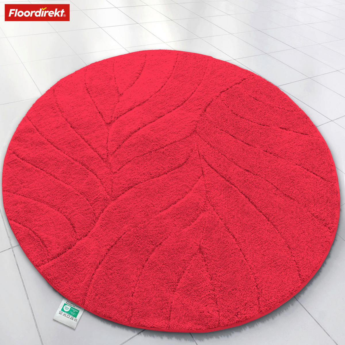 BADEMATTE Maris Rot 120 cm  - Rot, Basics, Kunststoff/Textil (120cm) - Floordirekt