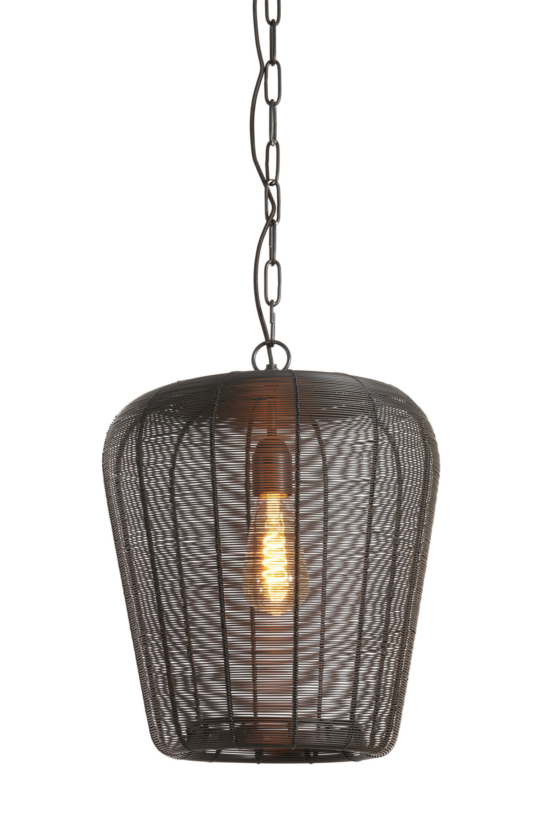 HÄNGELEUCHTE Adeta 31/31/37 cm   - Schwarz, Design, Metall (31/31/37cm) - Light & Living