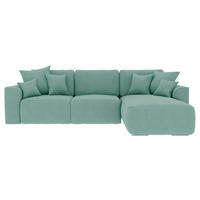 Freisteller von Carryhome ECKSOFA Mintgrün Velours.