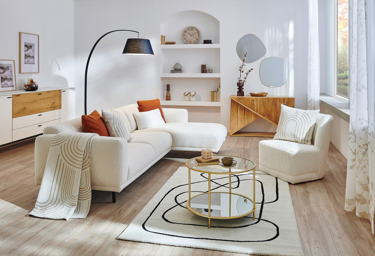 WEBTEPPICH 133/200 cm Artist Schwarz, Weiß  - Schwarz/Weiß, Design, Textil (133/200cm) - Esprit