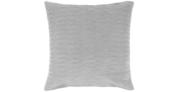 KISSENHÜLLE WAVE VELVET 50/50 cm  - Silberfarben, Basics, Textil (50/50cm) - Novel