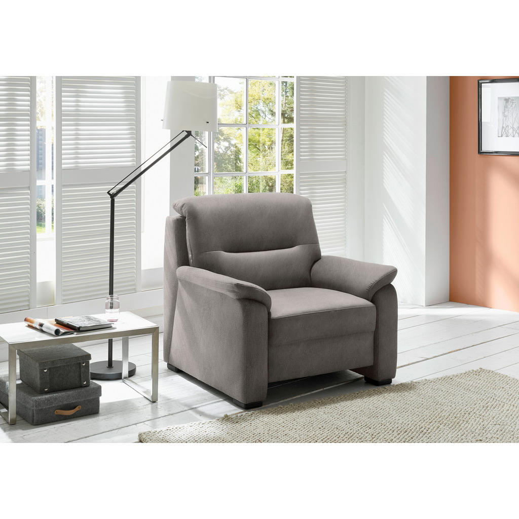 Thumbnail - Beldomo Comfort Fernsehsessel, Grau, Textil, 100x92x95 cm, Goldenes M, Stoffauswahl, Fußauswahl, Wohnzimmer, Sessel, Fer...