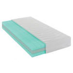 KALTSCHAUMMATRATZE 90/200 cm Höhe ca. 21 cm  - Weiß, Basics, Textil (90/200cm) - Novel