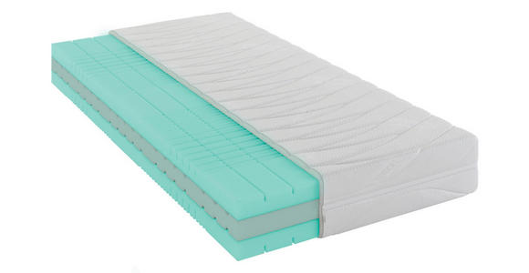 KALTSCHAUMMATRATZE 80/200 cm Höhe ca. 21 cm  - Weiß, Basics, Textil (80/200cm) - Novel