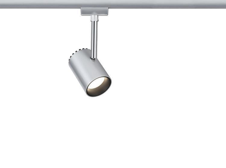 SCHIENENSYSTEM-STRAHLER URail 5,9/18/9 cm   - Chromfarben, Design, Metall (5,9/18/9cm) - Paulmann