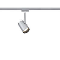 URAIL SCHIENENSYSTEM-STRAHLER - Chromfarben, Design, Metall (5,9/18/9cm) - Paulmann