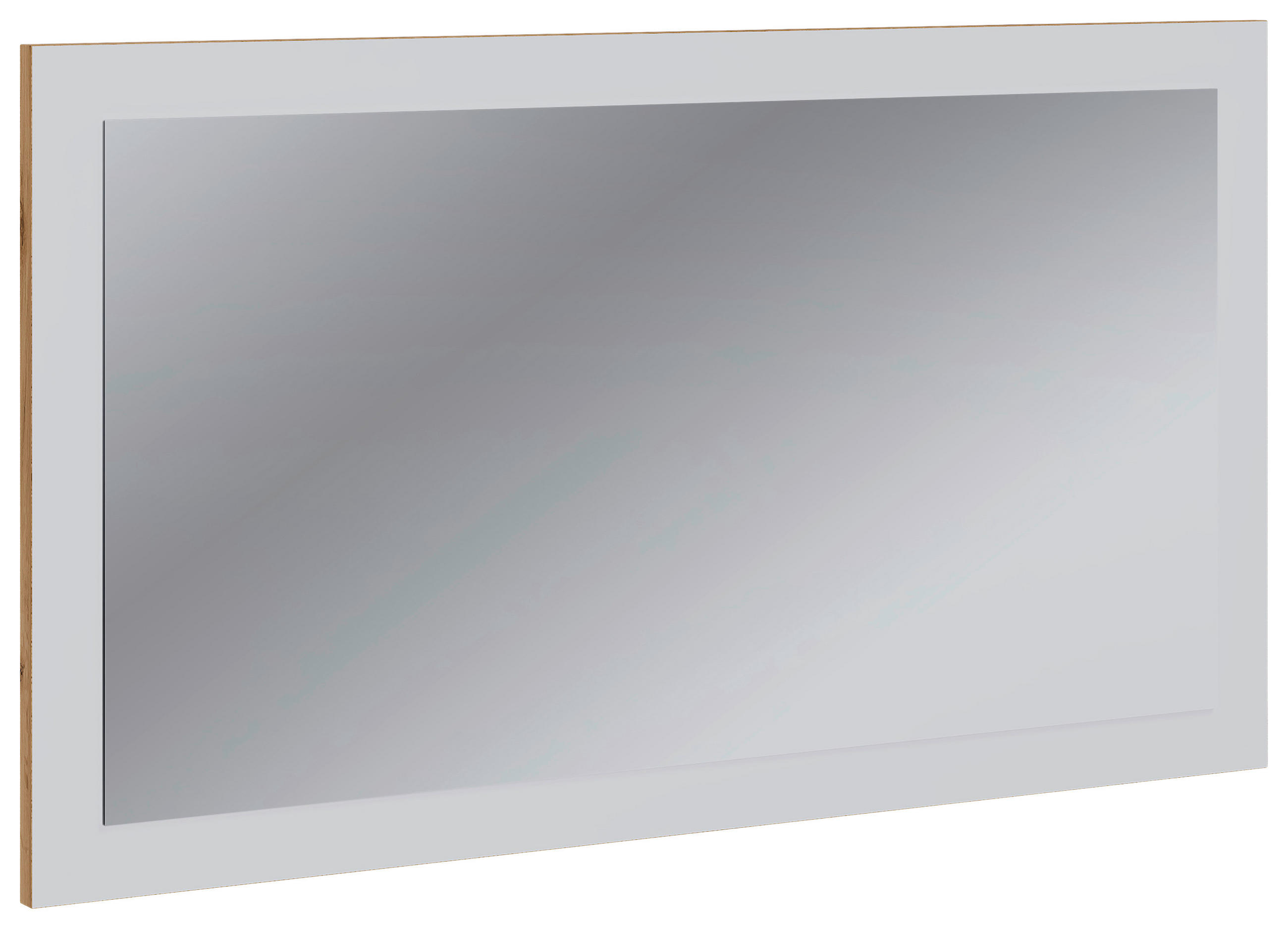 WANDSPIEGEL 80/45/2 cm  - Honigeiche/Weiß, Design, Glas/Holzwerkstoff (80/45/2cm) - MID.YOU