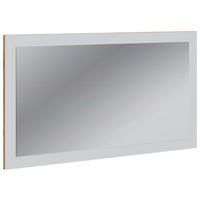 WANDSPIEGEL 80/45/2 cm  - Honigeiche/Weiss, Design, Glas/Holzwerkstoff (80/45/2cm) - MID.YOU