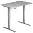 SCHREIBTISCH - Silberfarben/Grau, KONVENTIONELL, Holzwerkstoff/Metall (120/63,5-128,5/80cm) SCHREIBTISCH - Silberfarben/Grau, KONVENTIONELL, Holzwerkstoff/Metall (120/63,5-128,5/80cm)