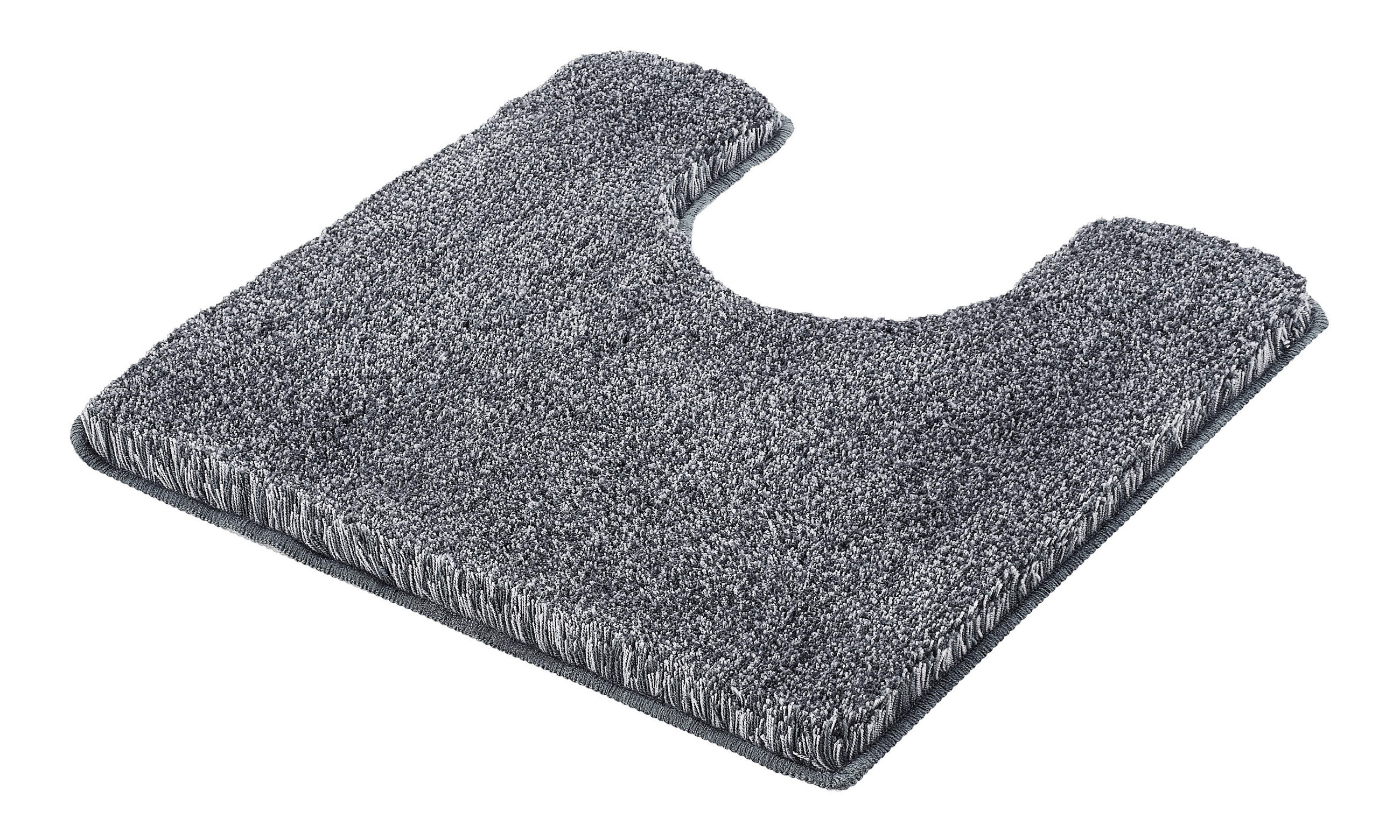 WC-VORLEGER Anthrazit 55/55 cm  - Anthrazit, Basics, Kunststoff/Textil (55/55cm) - Kleine Wolke