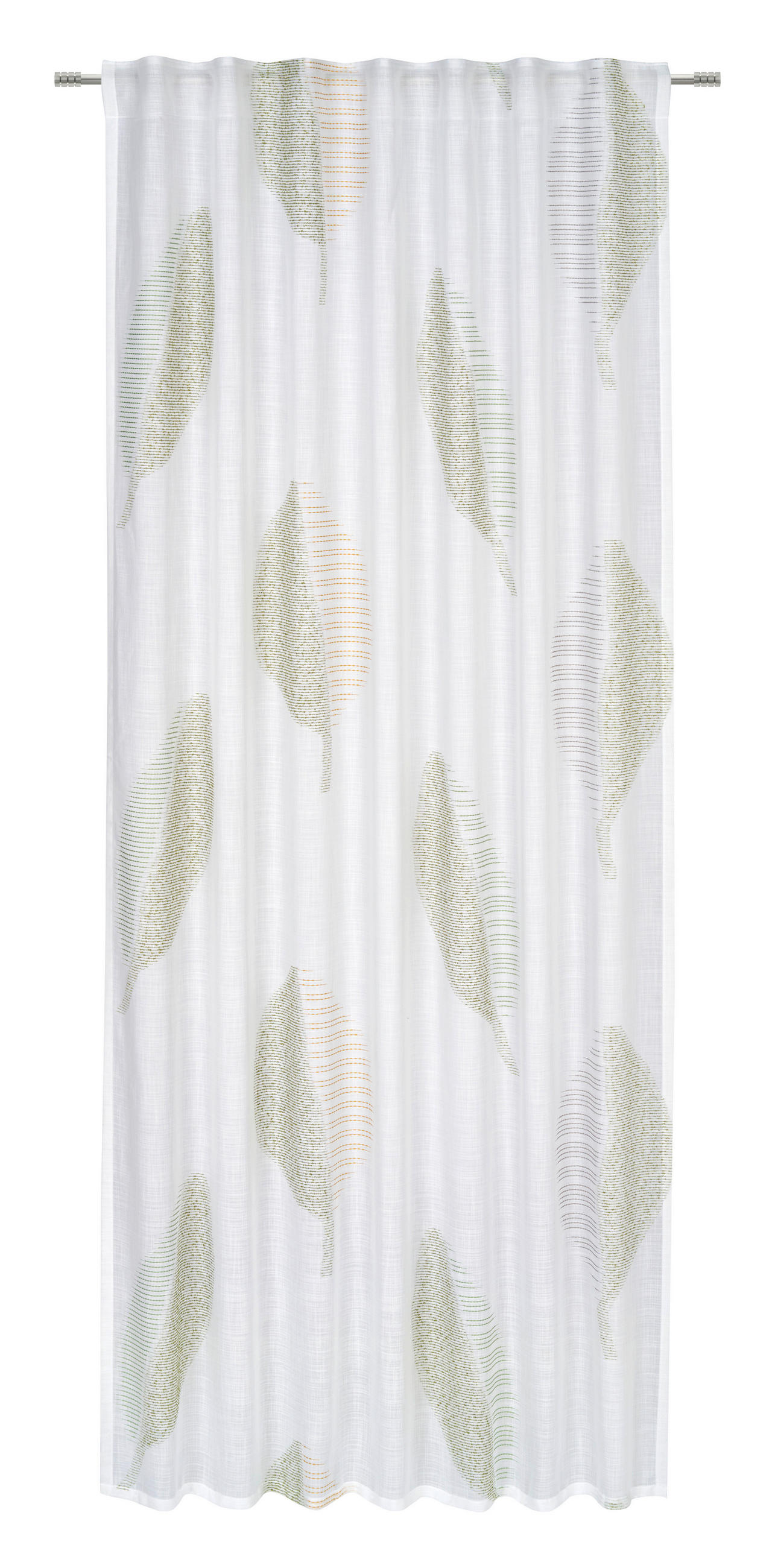 KÉSZFÜGGÖNY áttetsző  - zöld, Natur, textil (140/245cm) - Esposa