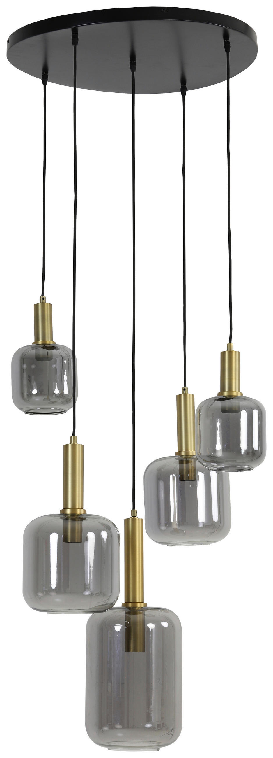 HÄNGELEUCHTE 66/80 cm   - Bronzefarben, Design, Glas (66/80cm) - Light & Living