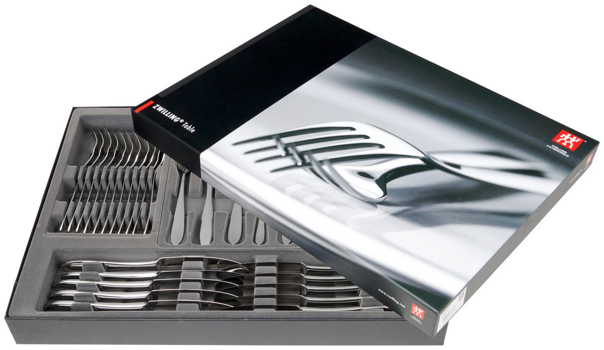 BESTECKSET Beverly 42-teilig Edelstahl  - Silberfarben, Basics, Metall - Zwilling