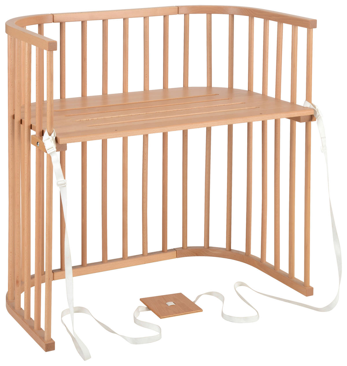 BEISTELLBETT Babybay Boxspring  - Naturfarben, Basics, Holz (54/96,5/96cm) - Babybay