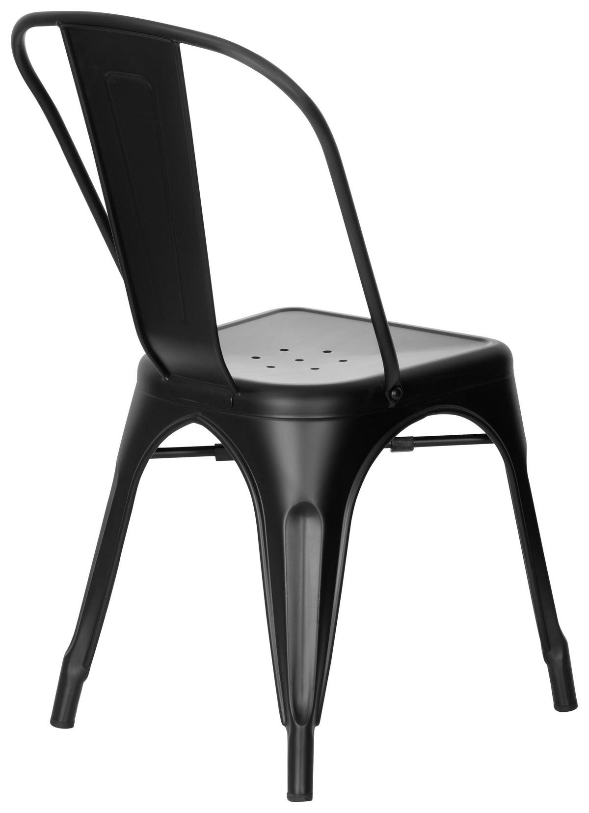 STUHL  in Stahl Metall  - Schwarz, Basics, Metall (44/84/54cm) - MID.YOU