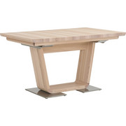 ESSTISCH in Holz, Metall 140/90/76 cm - Champagner/Eschefarben, Design, Holz/Metall (140/90/76cm) - Anrei