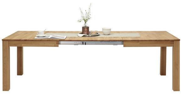 ESSTISCH Kernbuche rechteckig ausziehbar - Buchefarben/Kernbuche, KONVENTIONELL, Holz (160-295/90/75cm) - Carryhome