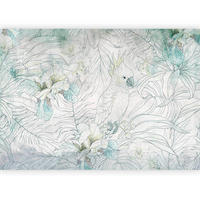 FOTOTAPET 400/280 cm  - grön/ljusgrå, Lifestyle, textil (400/280cm) - artgeist