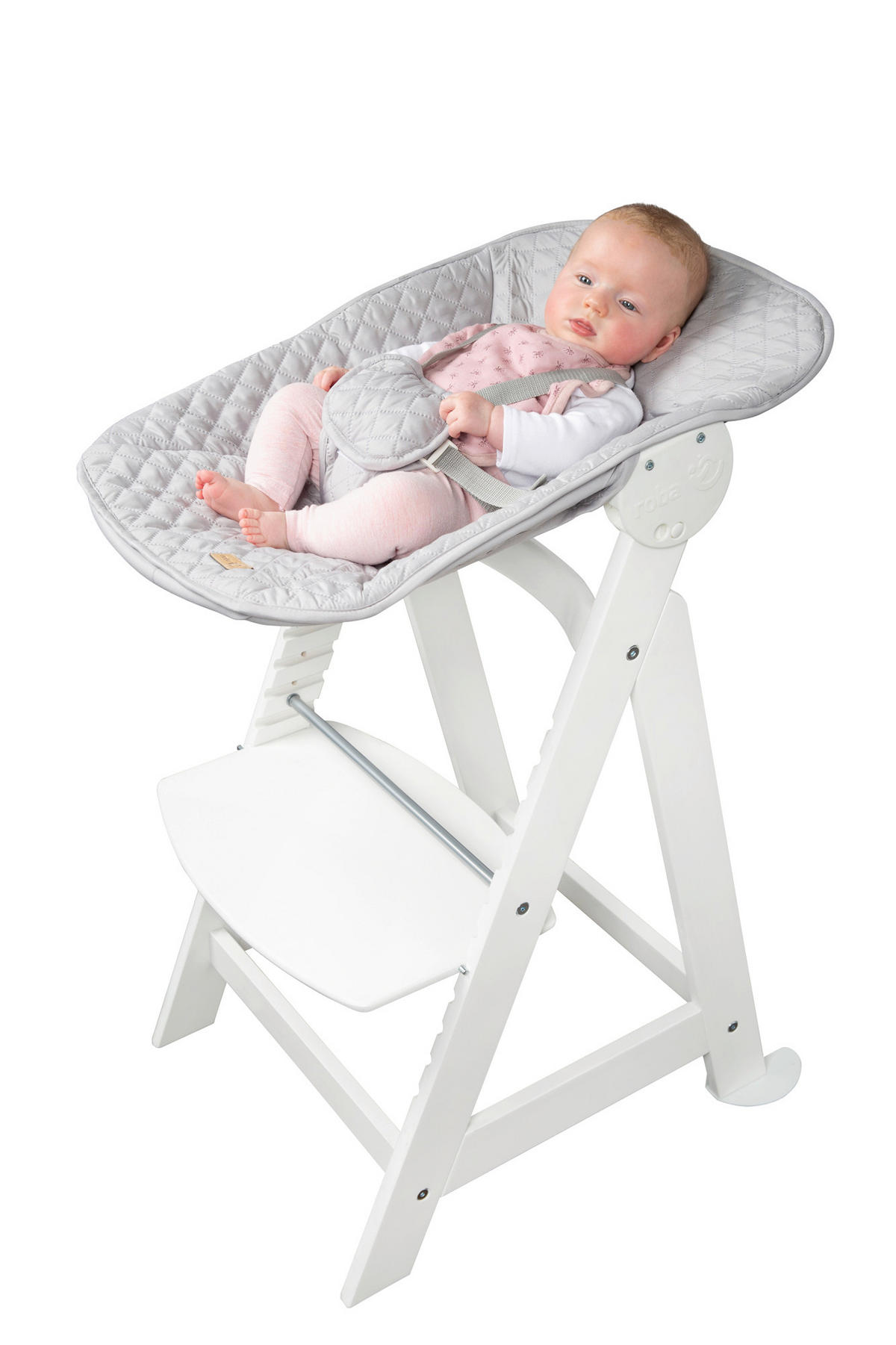 HOCHSTUHL roba Style BornUp  - Silberfarben/Weiß, Basics, Holzwerkstoff/Textil (52/94/66,5cm) - Roba