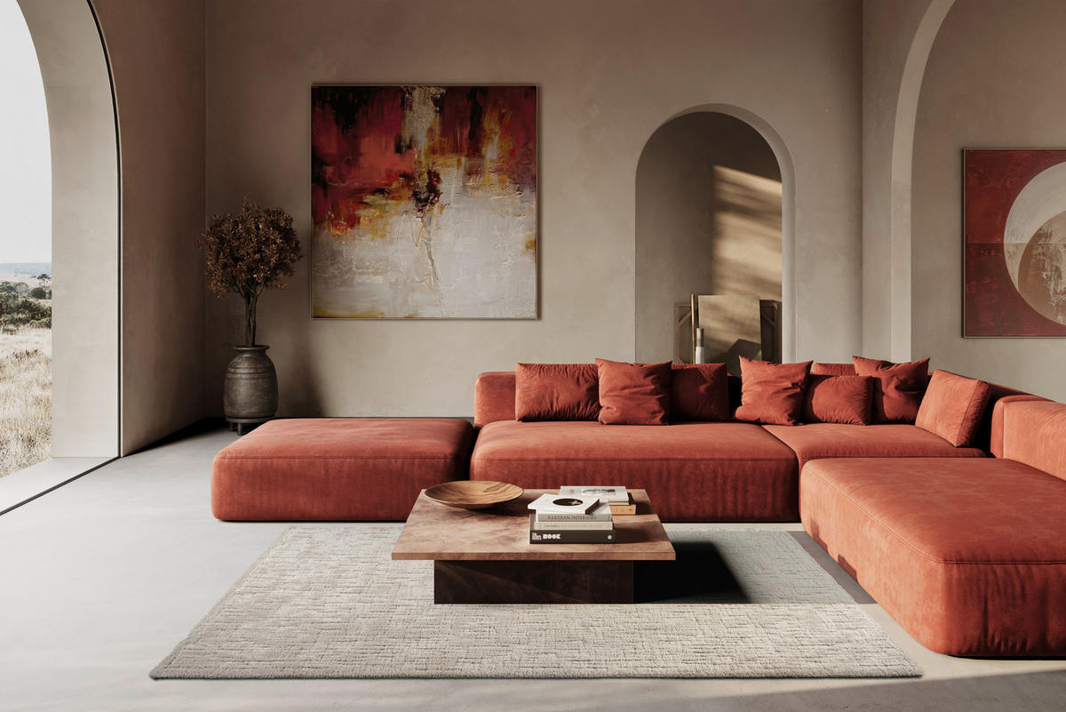 HOCHFLORTEPPICH Masai Beige rechteckig  - Beige, Basics, Kunststoff/Textil (133cm) - Novel