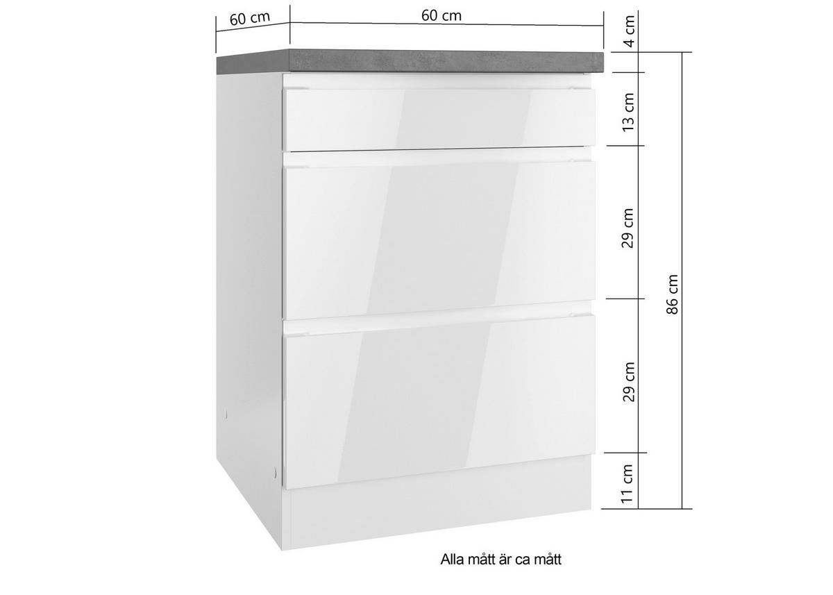 BÄNKSKÅP FÖR HÄLL 60/86/60 cm  i vit, ek Wotan, vit högglans  - vit/ek Wotan, Lifestyle, trämaterial (60/86/60cm) - Held