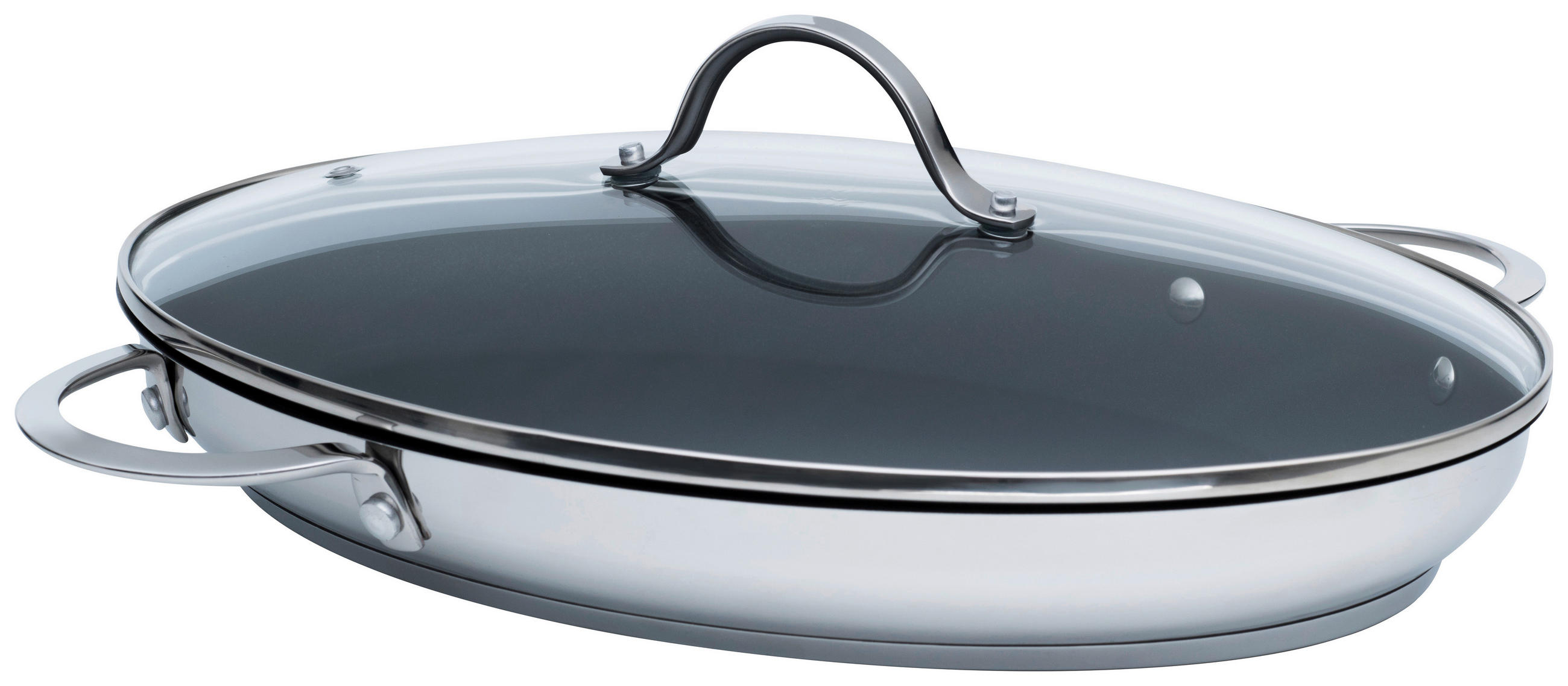 Riess Fischpfanne Anthrazit, Silber 26x5x38.9 cm