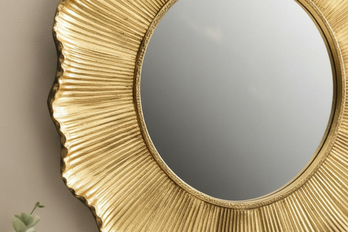 WANDSPIEGEL Goldfarben  - Goldfarben, Design, Glas/Holzwerkstoff (109/109/10cm) - Novel