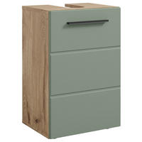 WASCHBECKENUNTERSCHRANK 40/60/31 cm  - Schilfgrün/Eichefarben, Basics, Holzwerkstoff/Kunststoff (40/60/31cm) - MID.YOU