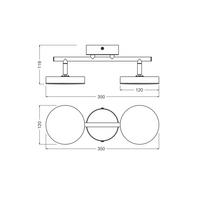 LED-STRAHLER 35/12/11.9 cm   - Schwarz, Basics, Metall (35/12/11.9cm) - Osram