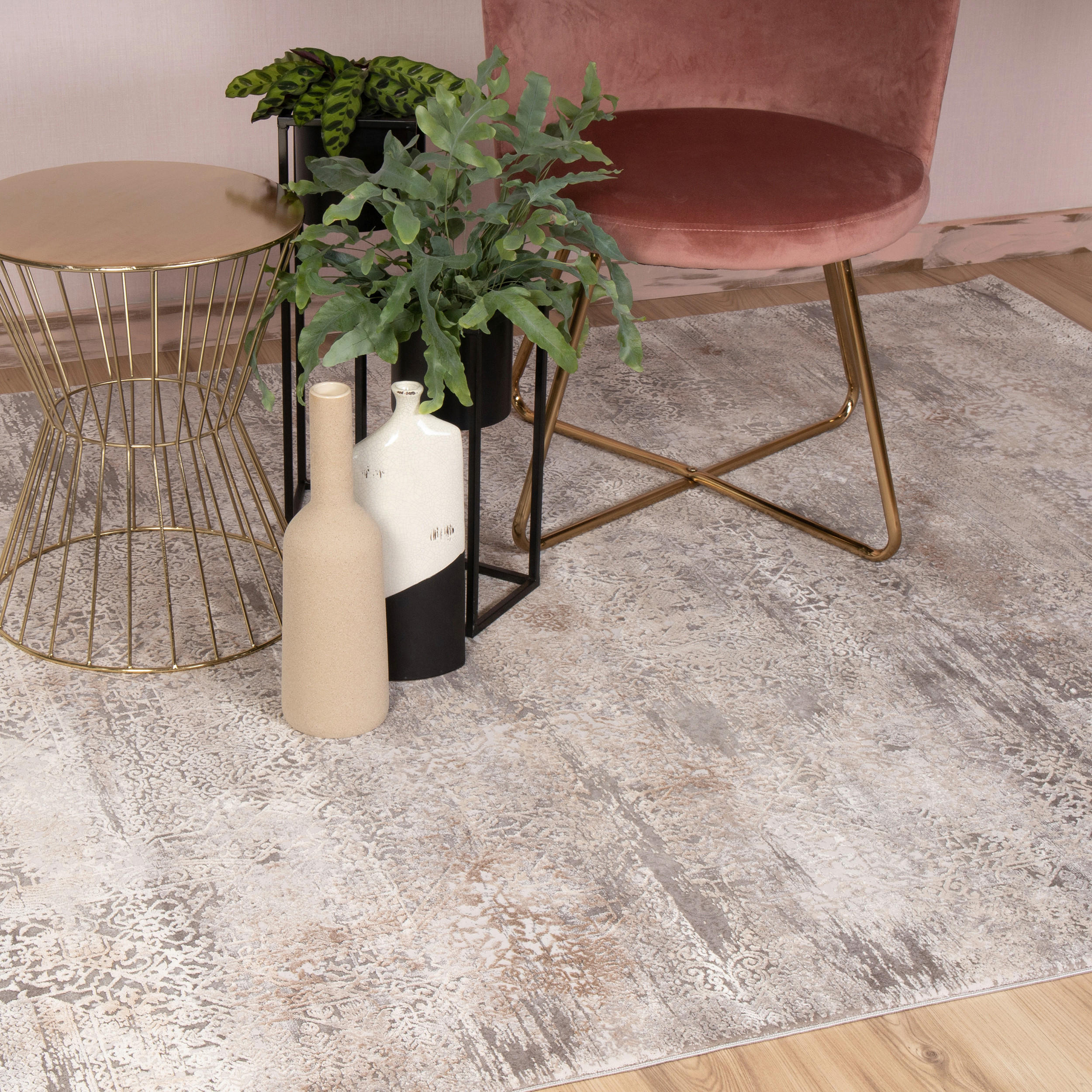 WEBTEPPICH 160/230 cm My Jewel of Obsession Taupe  - Taupe, KONVENTIONELL, Textil (160/230cm) - Obsession