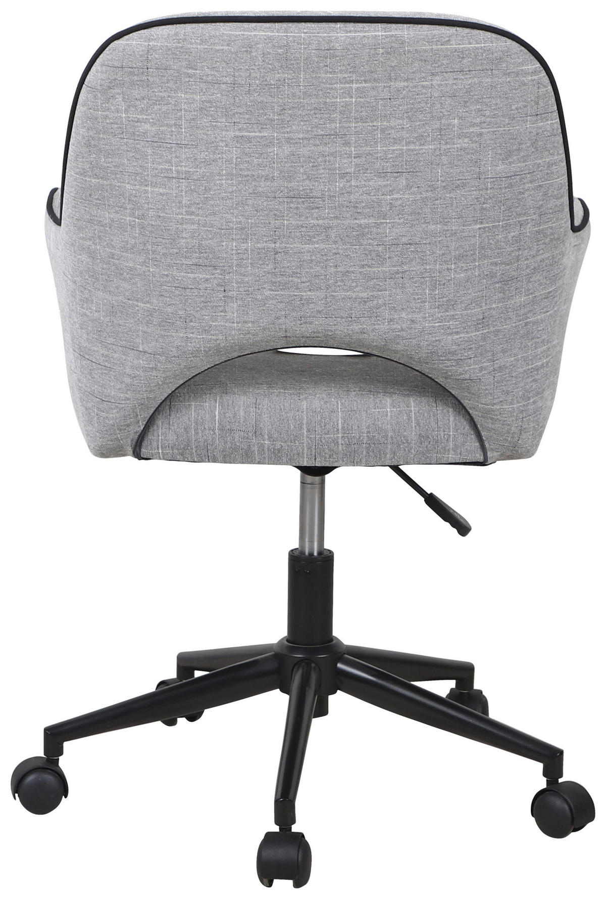DREHSTUHL  in Flachgewebe Grau, Schwarz  - Schwarz/Grau, Modern, Kunststoff/Textil (59/81,5-89/58cm) - MID.YOU
