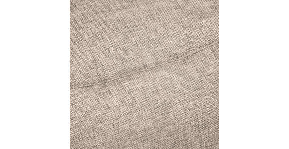 3-SITZER-SOFA in Struktur Sandfarben  - Sandfarben/Schwarz, Design, Textil/Metall (205/76-97/102cm) - Novel