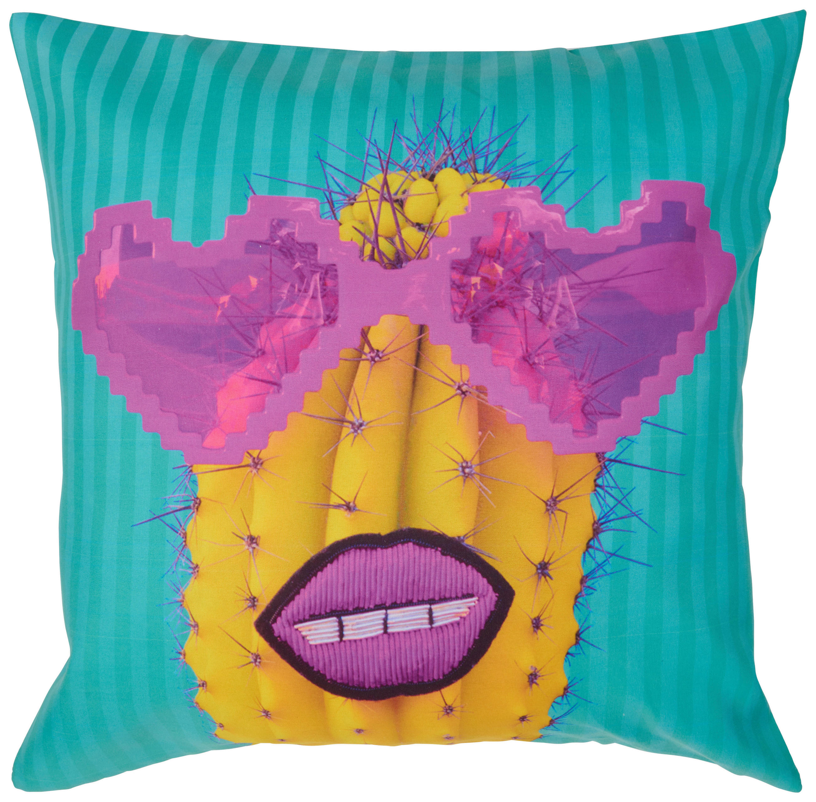 ZIERKISSEN  45/45 cm   - Türkis, Basics, Textil (45/45cm) - Esposa