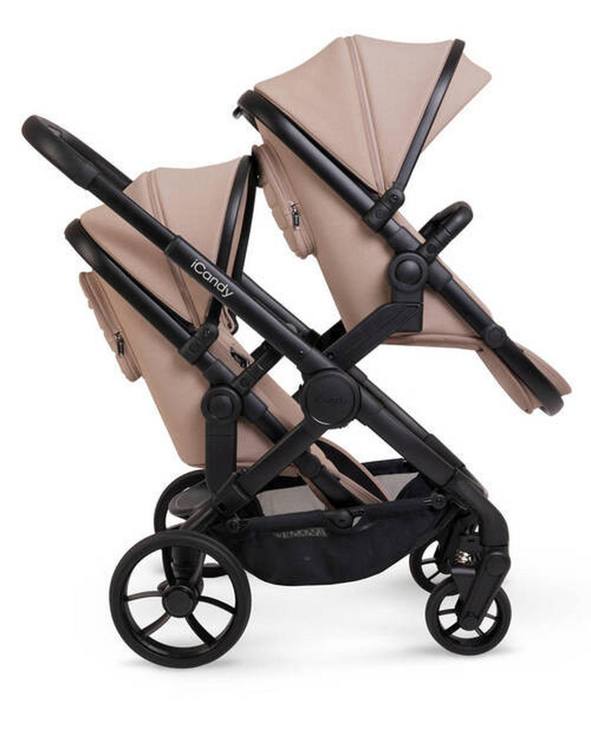 rok isporuke 60 dana  PEACH 7  - cappuccino/crna visoki sjaj, Basics, tekstil/plastika (75/55/39cm) - ICANDY